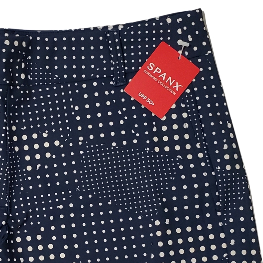 Spanx Sunshine Shorts 4" Women Small, Medium Dotpatch Midnight Navy NWT - Picture 2 of 3